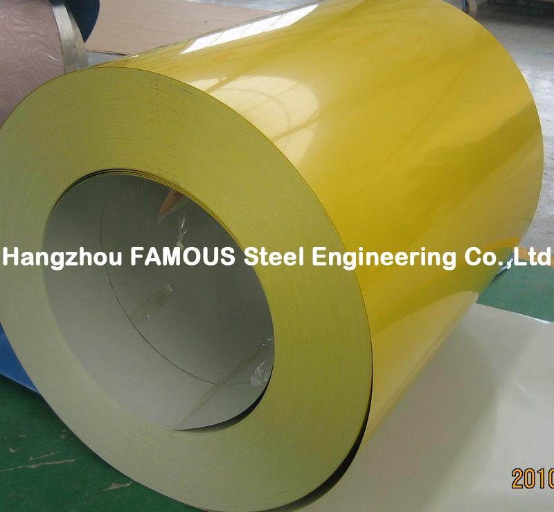 Цвет покрыл стальную катушку катушки JIS ASTM горячую окунутую гальванизированную Prepainted стальную для рифлёного стального листа толя
