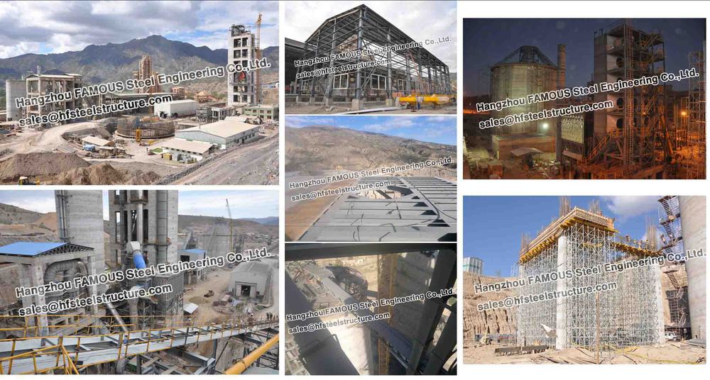 Промышленный завод цемента Боливии изготовлений структурной стали