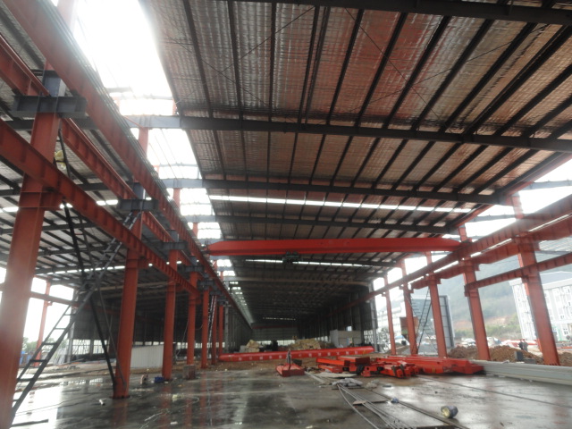 Полуфабрикат и Пре-проектированное строя стальное промышленное здание склада