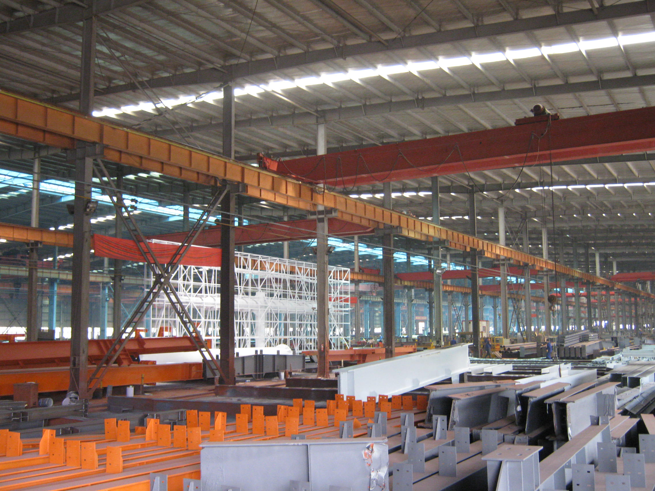 Полуфабрикат промышленные стальные здания, здания одиночной пяди стальные структурные для склада